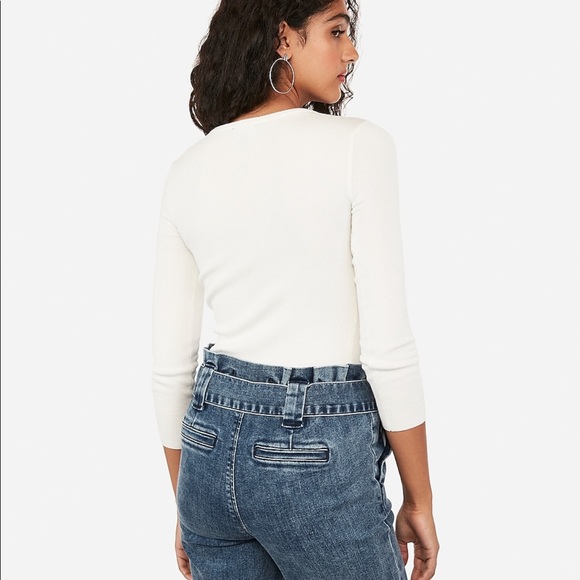 Ribbed Cut Out Sweater - Picture 2 of 7